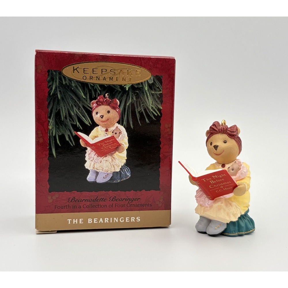 1993 Hallmark Keepsake Ornament Bearnadette Bearinger Bear The Bearingers VTG